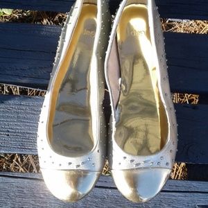 GAP Gold & Silver Studded Flats